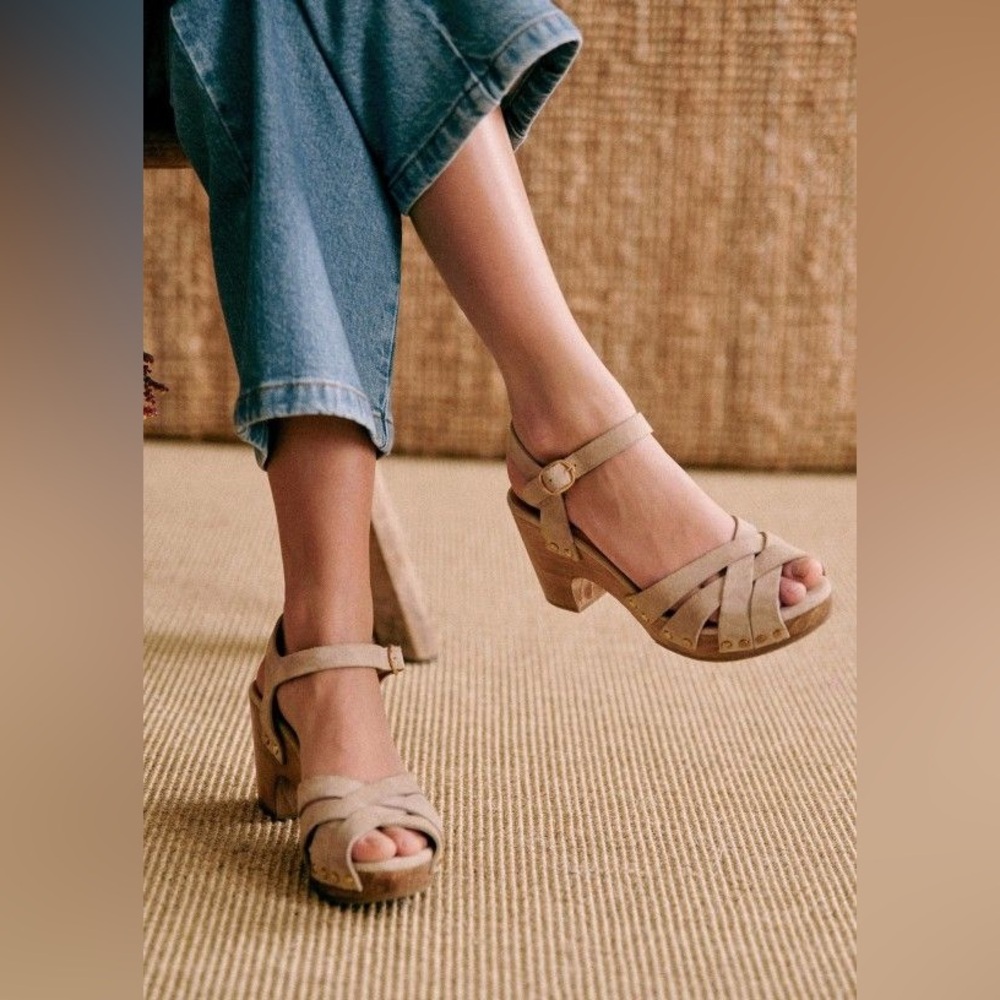 Sézane Isabelle Clogs in Sandstone FR 42 / US 11 - Picture 12 of 12